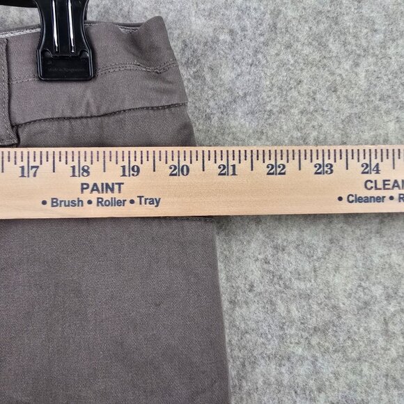 Studio Works Womens 16W Taupe Capris With Lace-Up Detail & Button Closure - Picture 8 of 8